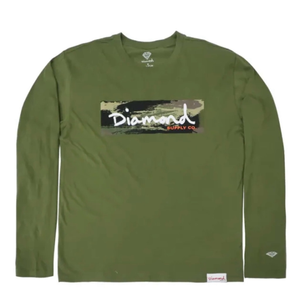 Diamond supply Co. Military Green shirt size Small [Sealed]